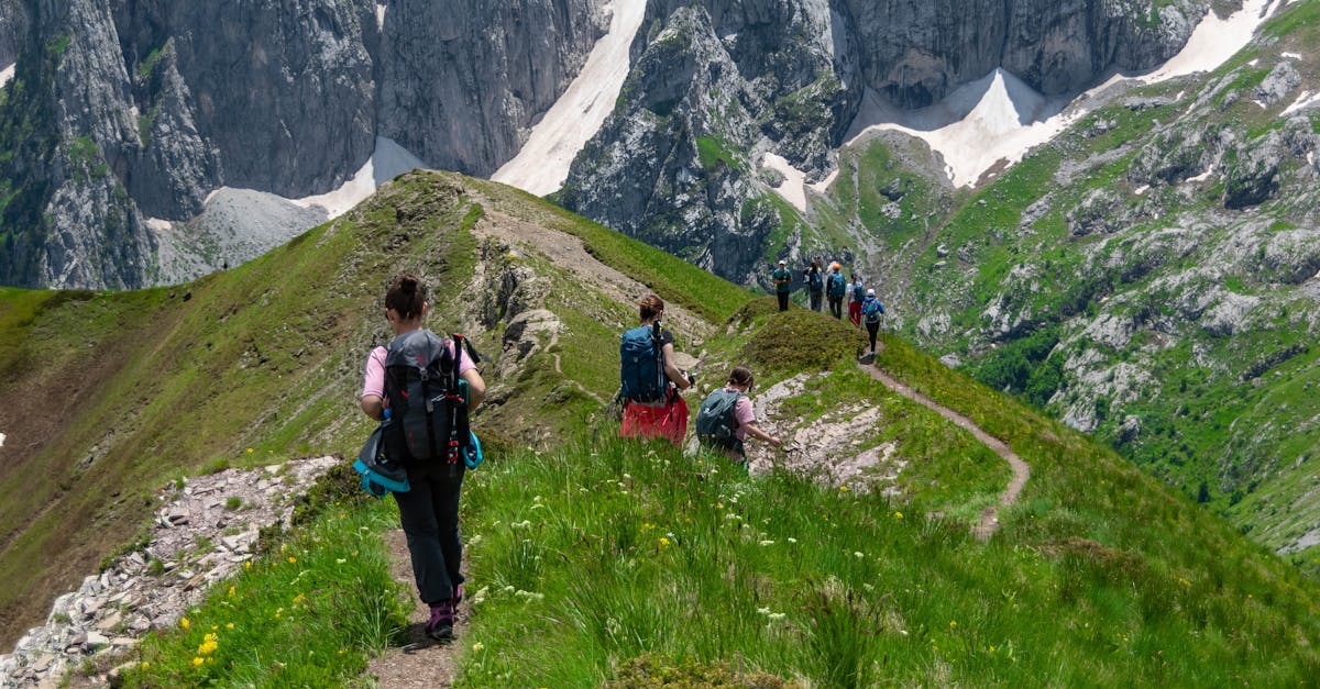 A group of hikers exploring the breathtaking mountain trails of Montenegro.