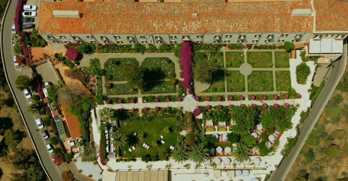 Luxury hotel with pool and garden in Taormina, Italy.