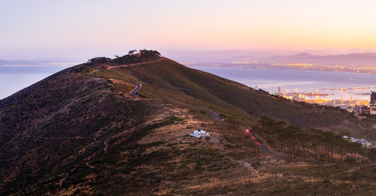 Breathtaking sunset view from Signal Hill overlooking Cape Town, South Africa.